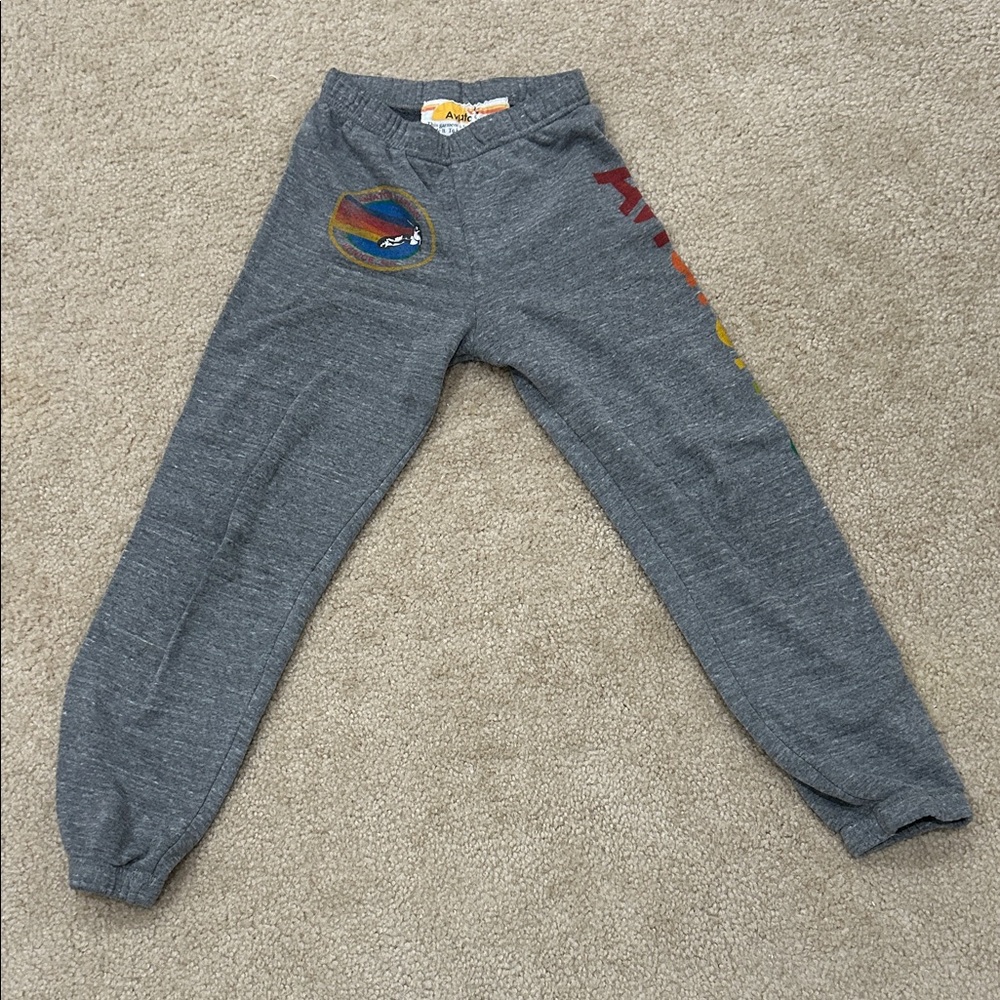 Aviator Nation Gray Kids Sweatpants size 12